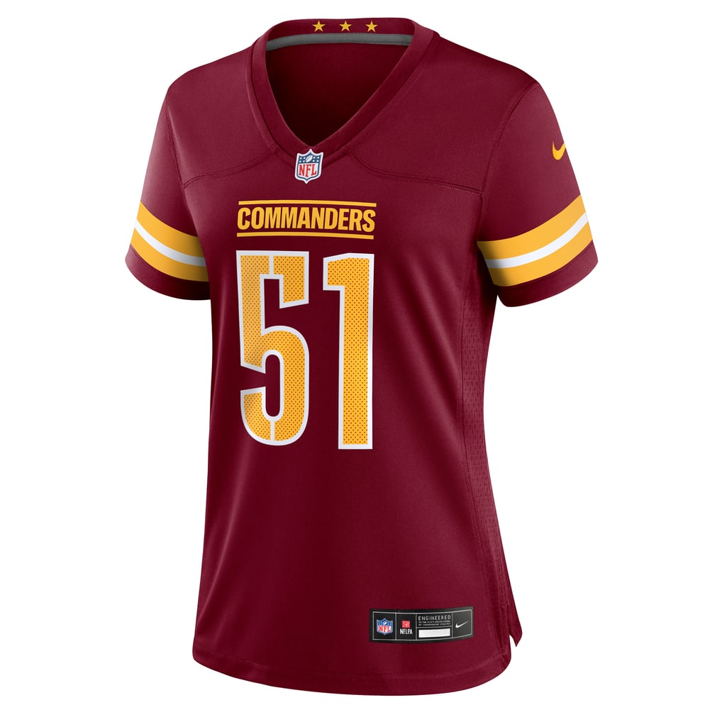 Women's Washington Commanders Ale Kaho Nike  Burgundy Team Game Jersey - Image 3