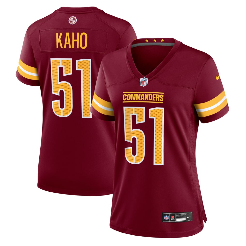 Women's Washington Commanders Ale Kaho Nike  Burgundy Team Game Jersey - Image 1