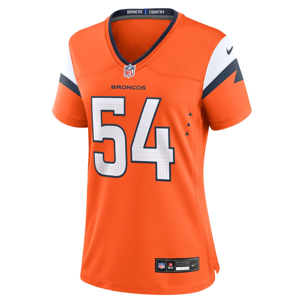 Women's Denver Broncos Alex Forsyth Nike  Orange Team Game Jersey - Image 3