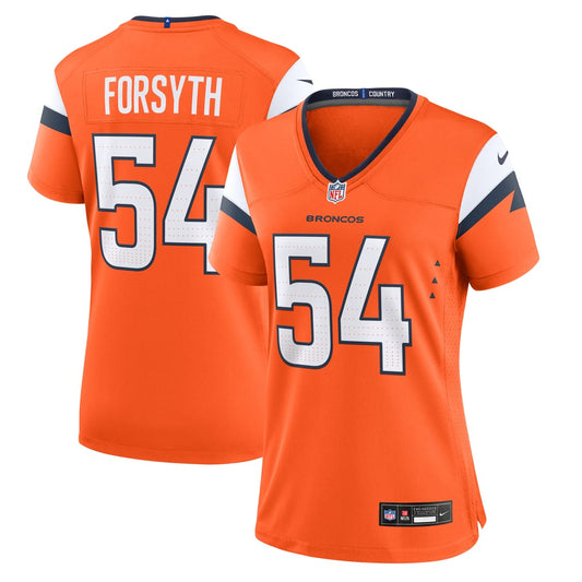 Women's Denver Broncos Alex Forsyth Nike  Orange Team Game Jersey - Image 1