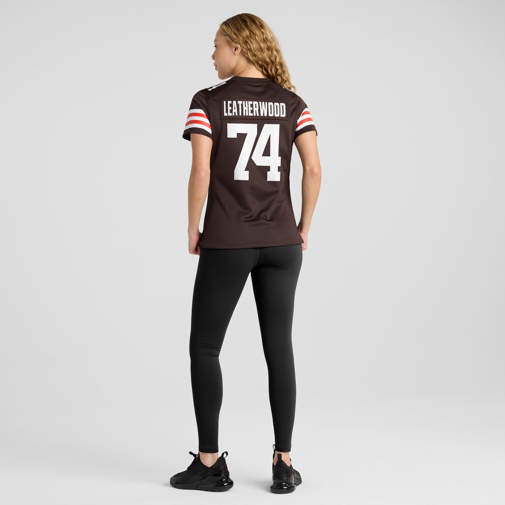 Women's Cleveland Browns Alex Leatherwood Nike Brown Team Game Jersey - Image 6