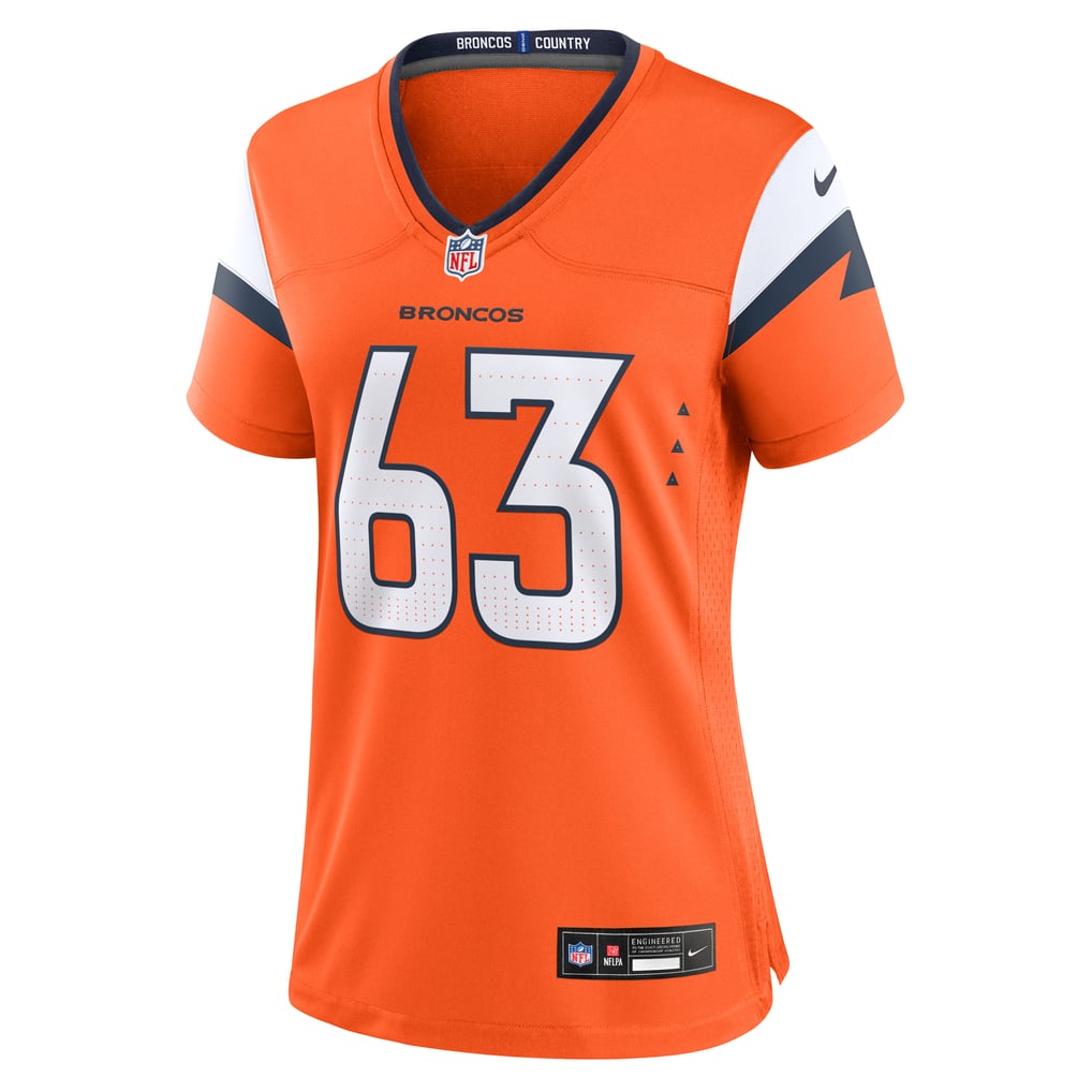 Women's Denver Broncos Alex Palczewski Nike  Orange Team Game Jersey - Image 3