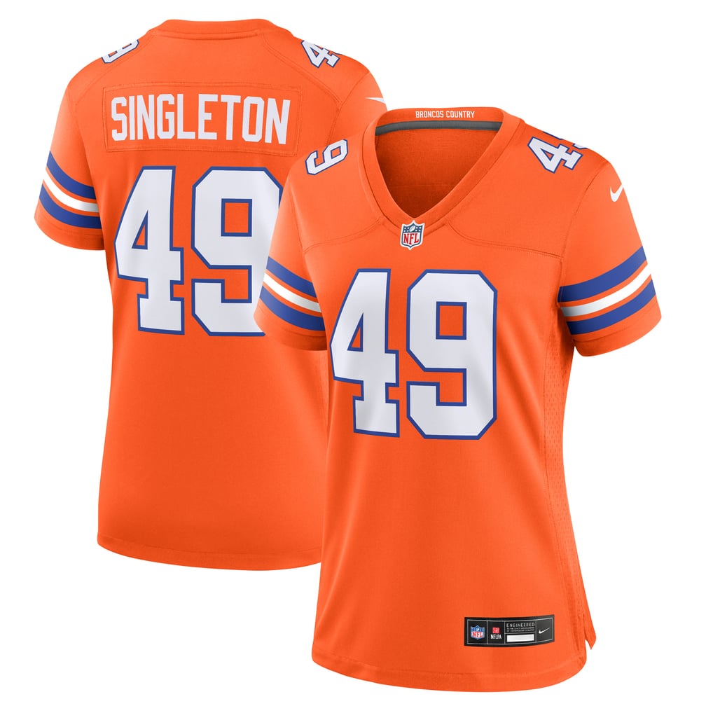 Women's Denver Broncos Alex Singleton Nike  Orange Alternate Game Jersey - Image 1