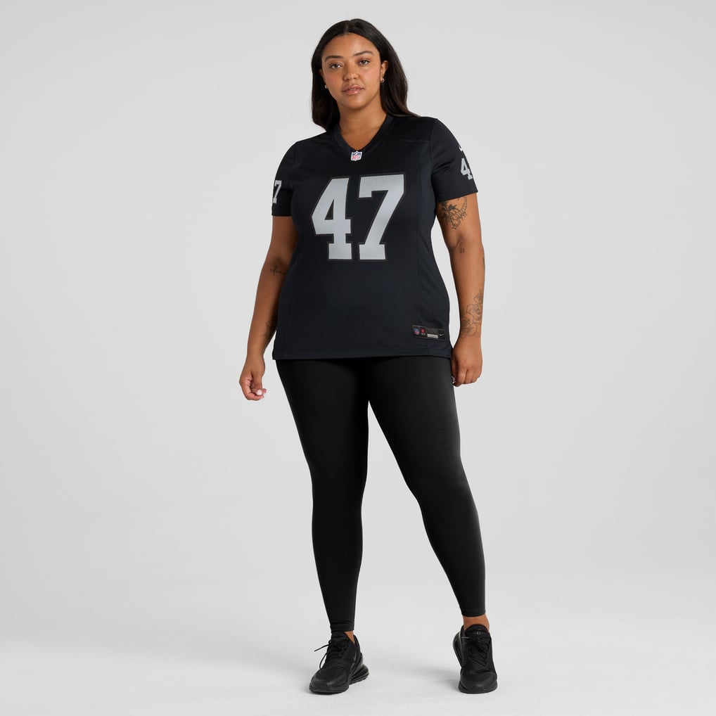 Women's Las Vegas Raiders Alex Ward Nike  Black Team Game Jersey - Image 7