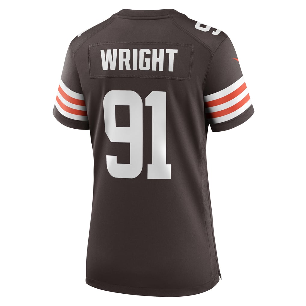 Women's Cleveland Browns Alex Wright Nike Brown Team Game Jersey - Image 4