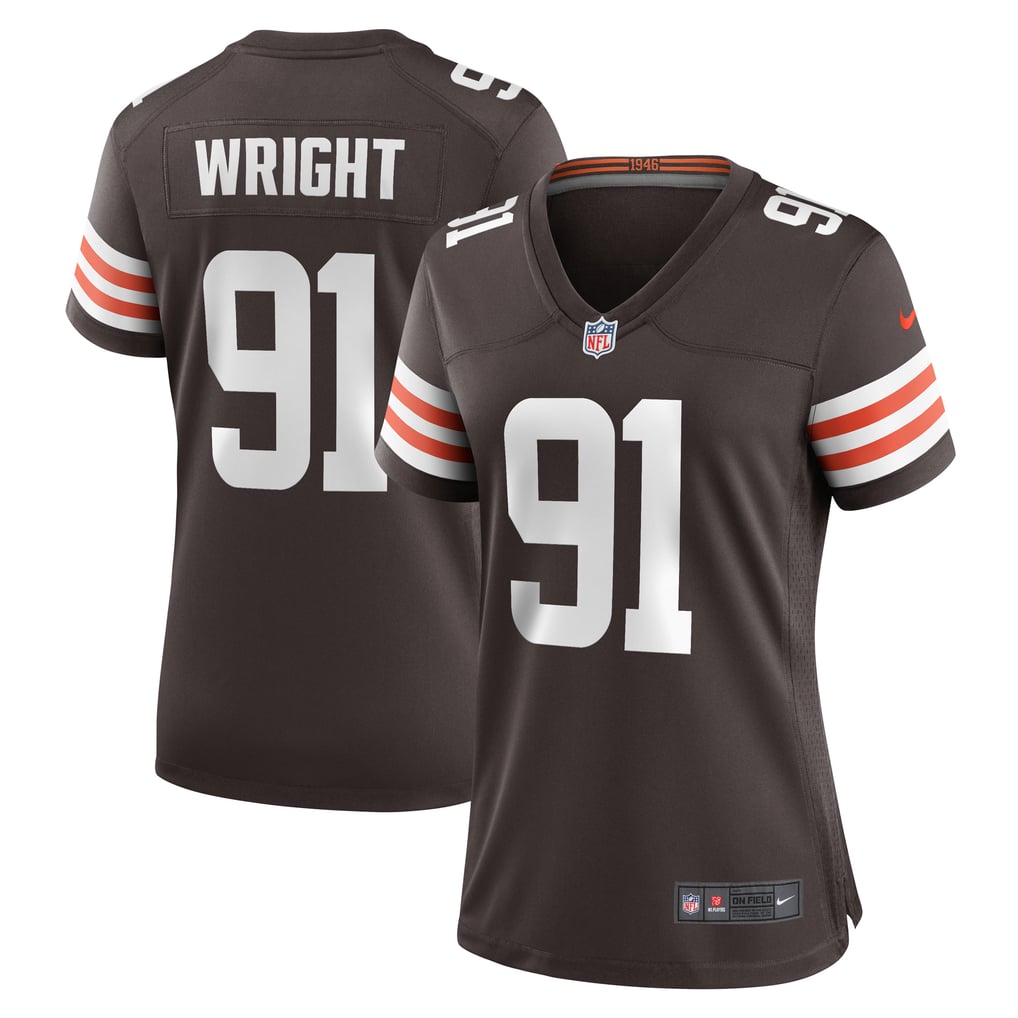 Women's Cleveland Browns Alex Wright Nike Brown Team Game Jersey - Image 1