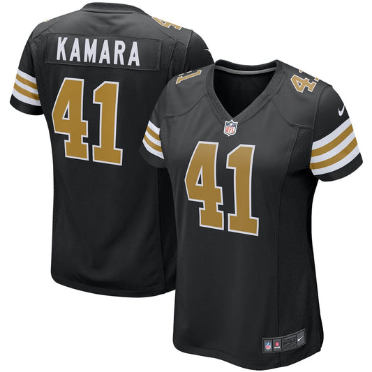 Women's New Orleans Saints Alvin Kamara Nike Black Player Jersey - Image 1