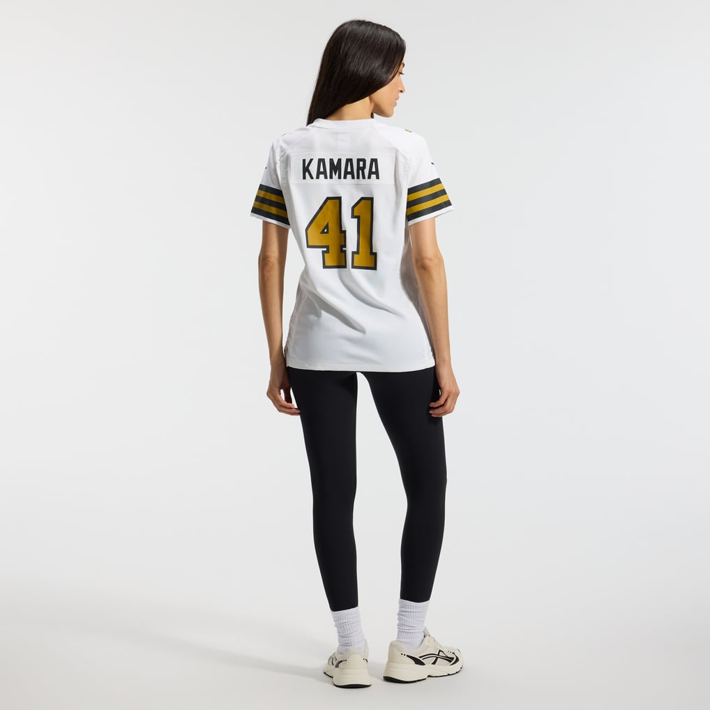 Women's New Orleans Saints Alvin Kamara Nike White Alternate Game Player Jersey - Image 6