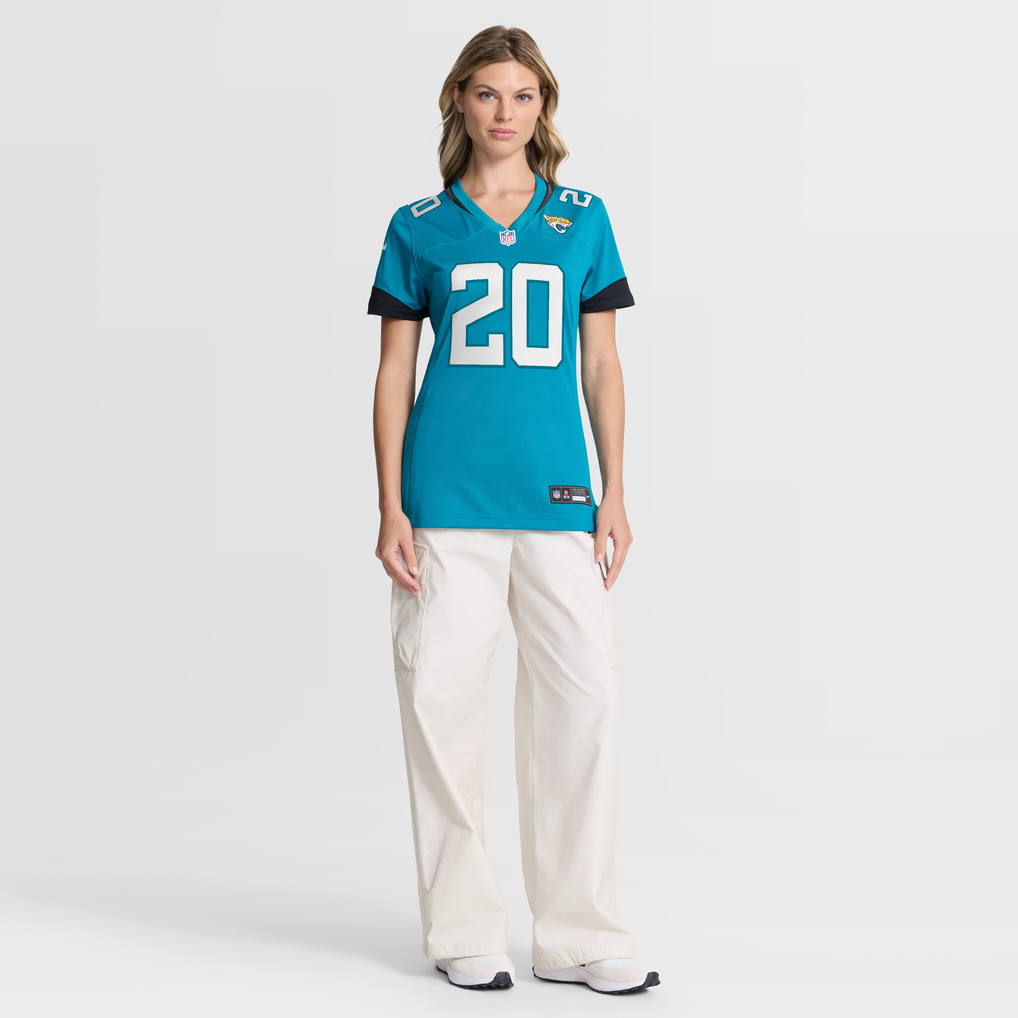 Women's Jacksonville Jaguars Ameer Abdullah Nike Teal Team Game Jersey - Image 3