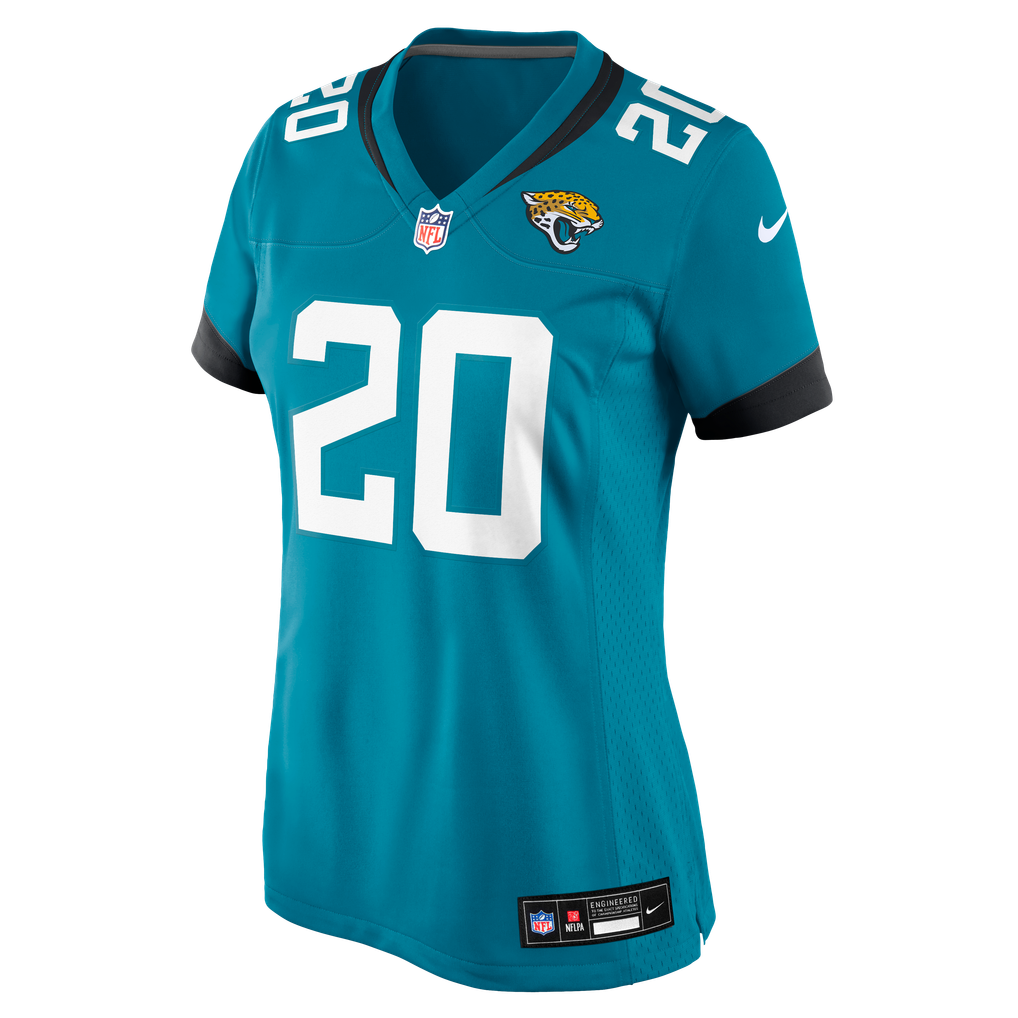 Women's Jacksonville Jaguars Ameer Abdullah Nike Teal Team Game Jersey - Image 7