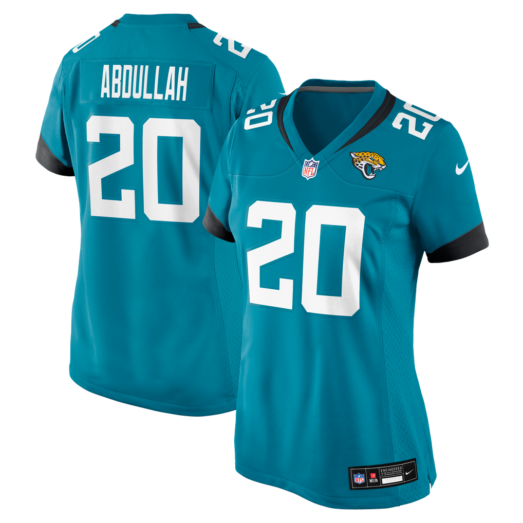 Women's Jacksonville Jaguars Ameer Abdullah Nike Teal Team Game Jersey - Image 1