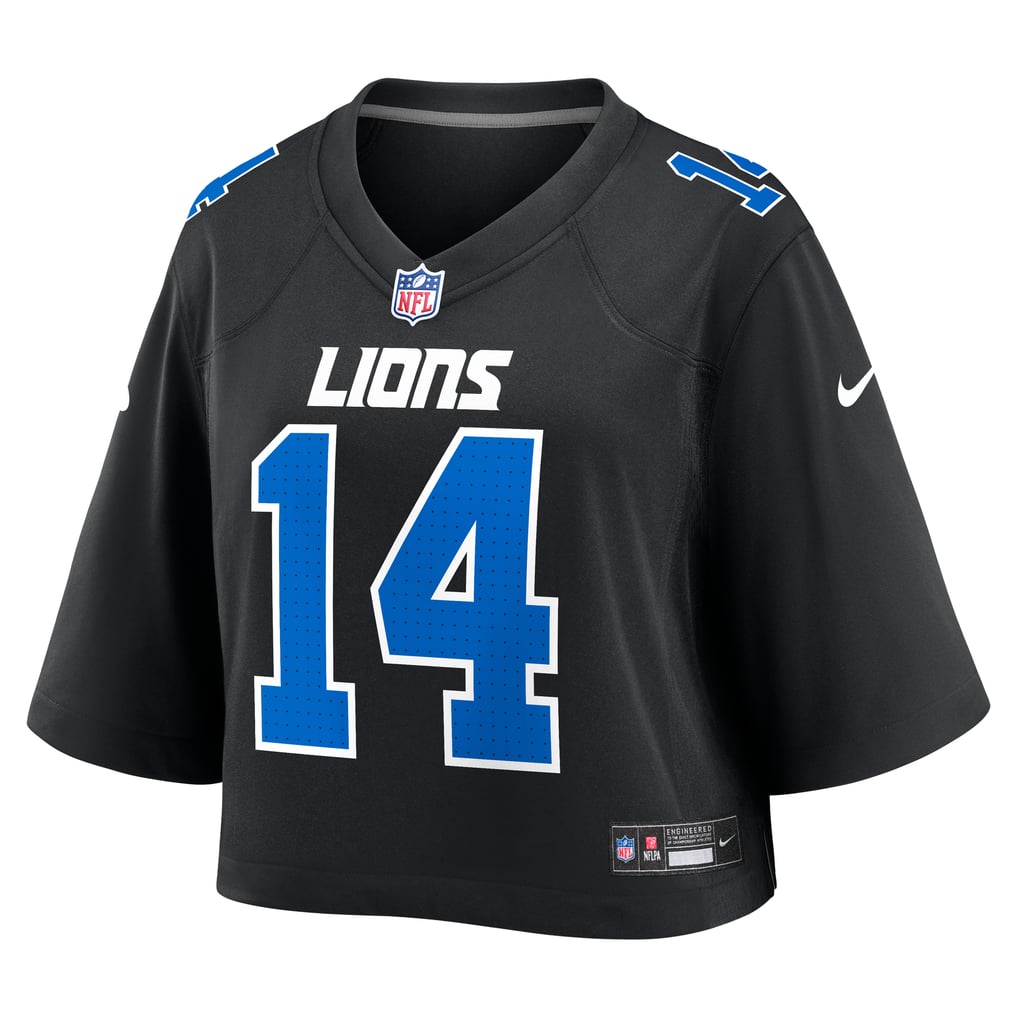 Women's Detroit Lions Amon-Ra St. Brown Nike Black Cropped Fashion Game Jersey - Image 3