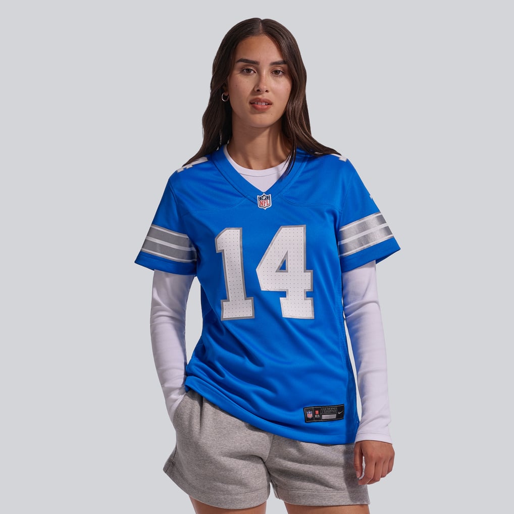 Women's Detroit Lions Amon-Ra St. Brown Nike Blue Team Game Jersey - Image 3