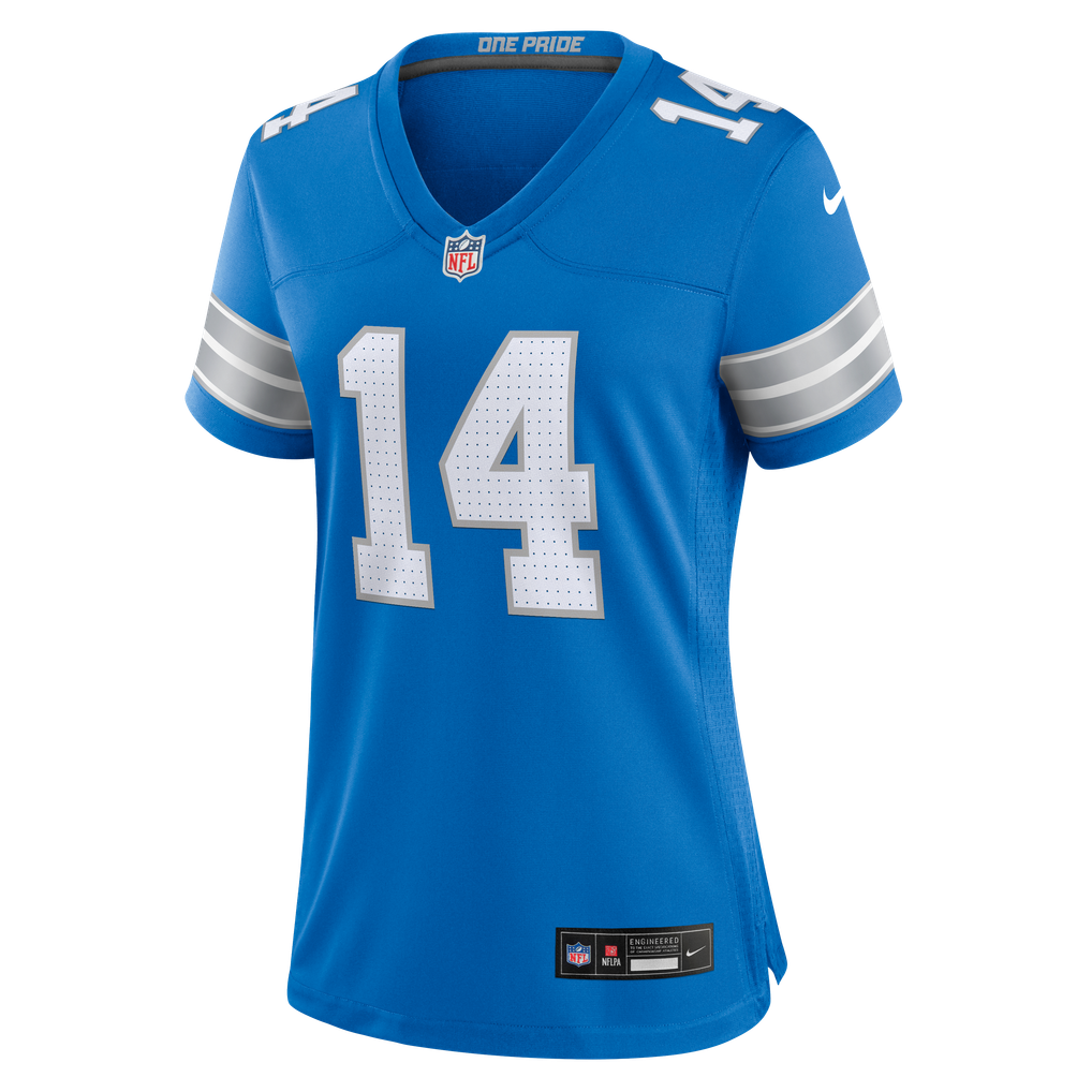 Women's Detroit Lions Amon-Ra St. Brown Nike Blue Team Game Jersey - Image 7