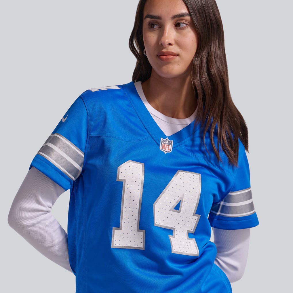 Women's Detroit Lions Amon-Ra St. Brown Nike Blue Team Game Jersey - Image 10