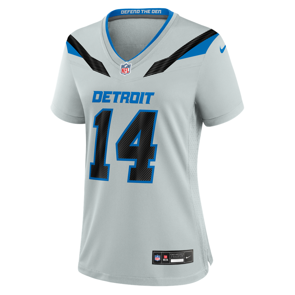 Women's Detroit Lions Amon-Ra St. Brown Nike Silver 2026 Rivalries Collection Game Jersey - Image 3
