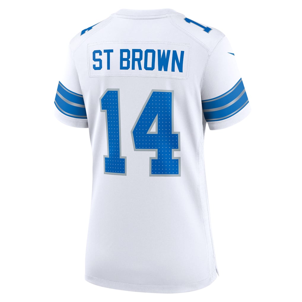 Women's Detroit Lions Amon-Ra St. Brown Nike White White Game Jersey - Image 4