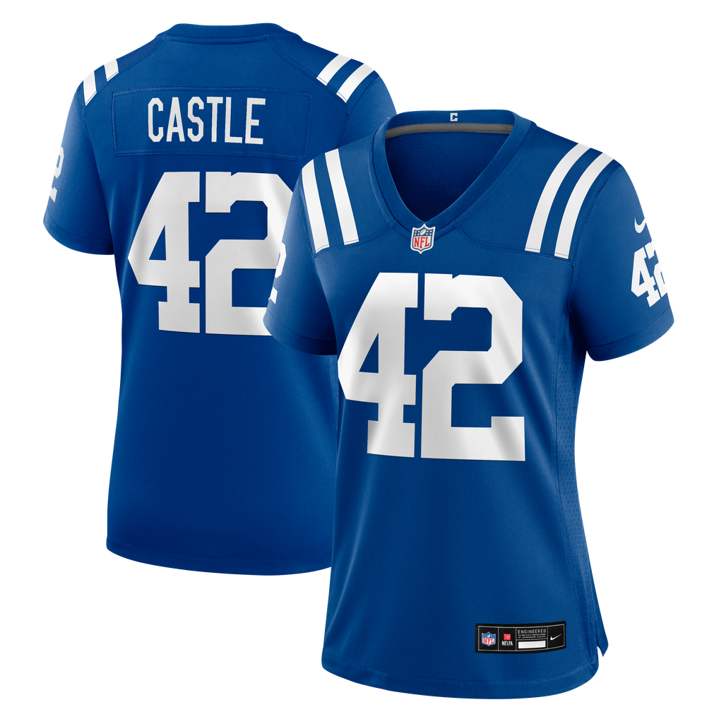 Women's Indianapolis Colts Anderson Castle Nike Royal Team Game Jersey - Image 2