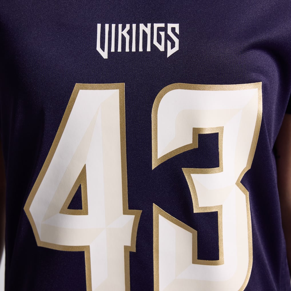 Women's Minnesota Vikings Andrew Van Ginkel Nike Purple 2026 Rivalries Collection Game Jersey - Image 17