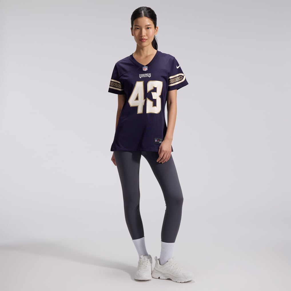 Women's Minnesota Vikings Andrew Van Ginkel Nike Purple 2026 Rivalries Collection Game Jersey - Image 5