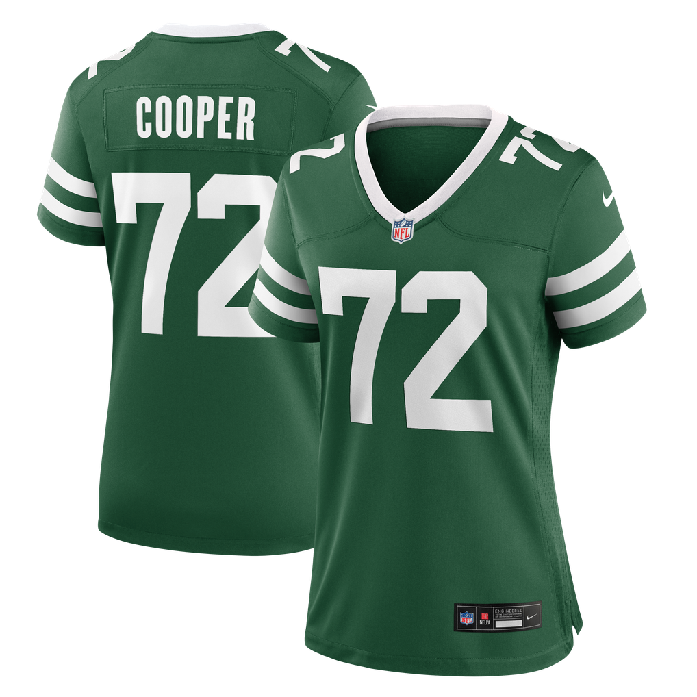 Women's New York Jets Anez Cooper Nike Legacy Green Team Game Jersey - Image 1