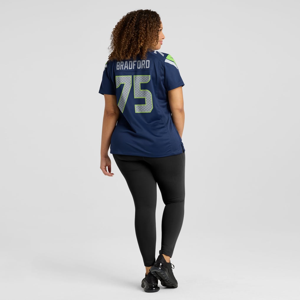 Women's Seattle Seahawks Anthony Bradford Nike  College Navy Team Game Jersey - Image 8