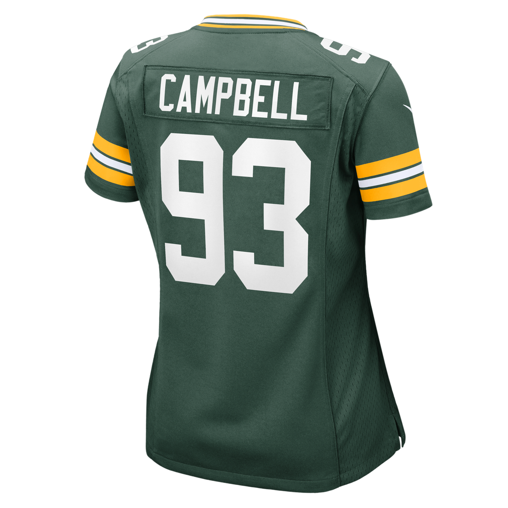 Women's Green Bay Packers Anthony Campbell Nike Green Team Game Jersey - Image 6