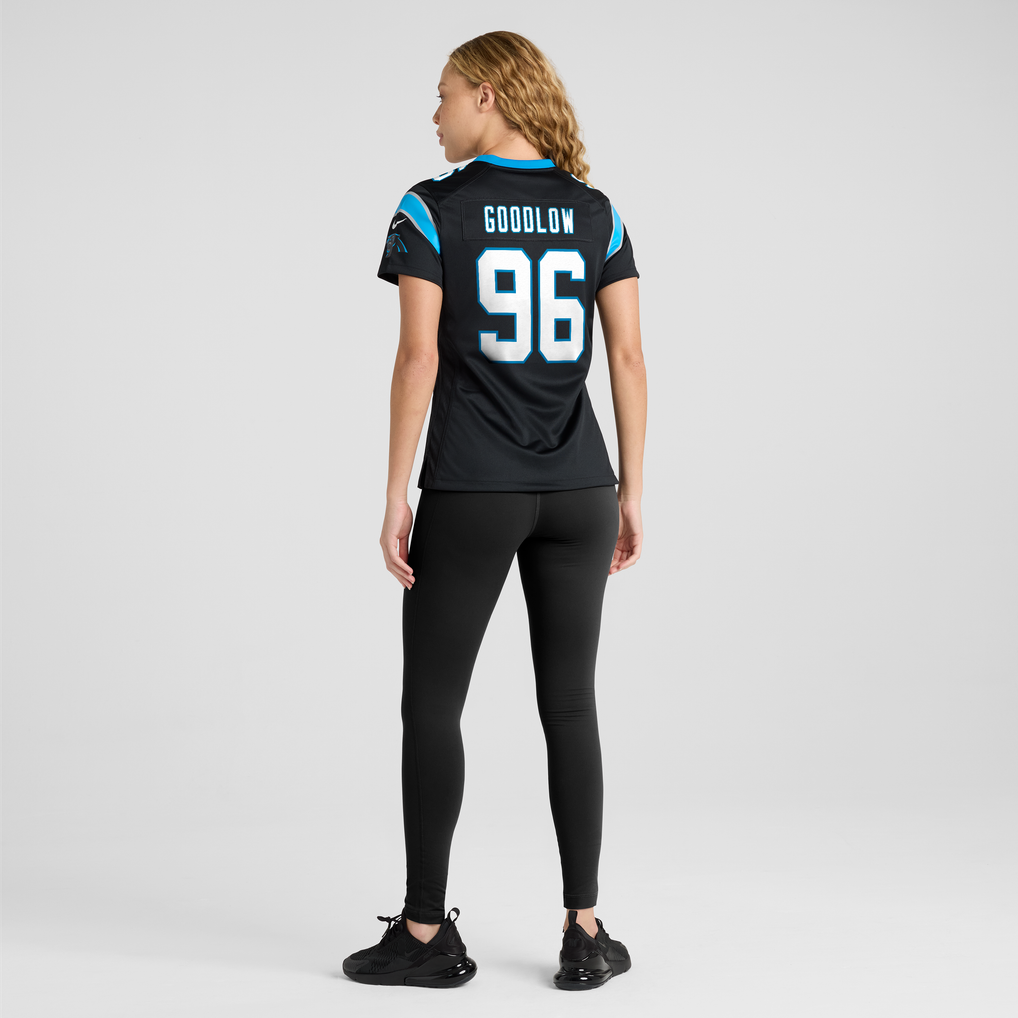 Women's Carolina Panthers Anthony Goodlow Nike Black Team Game Jersey - Image 4