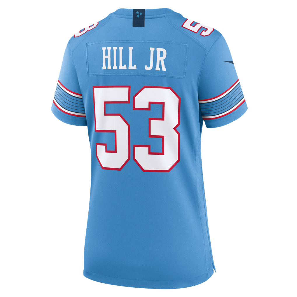 Women's Tennessee Titans Anthony Hill Jr. Nike Light Blue Team Game Jersey - Image 4
