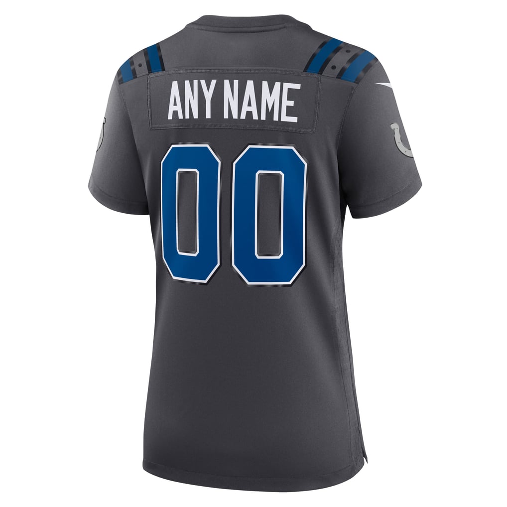 Women's Indianapolis Colts  Nike Anthracite 2026 Rivalries Collection Game Custom Jersey - Image 4