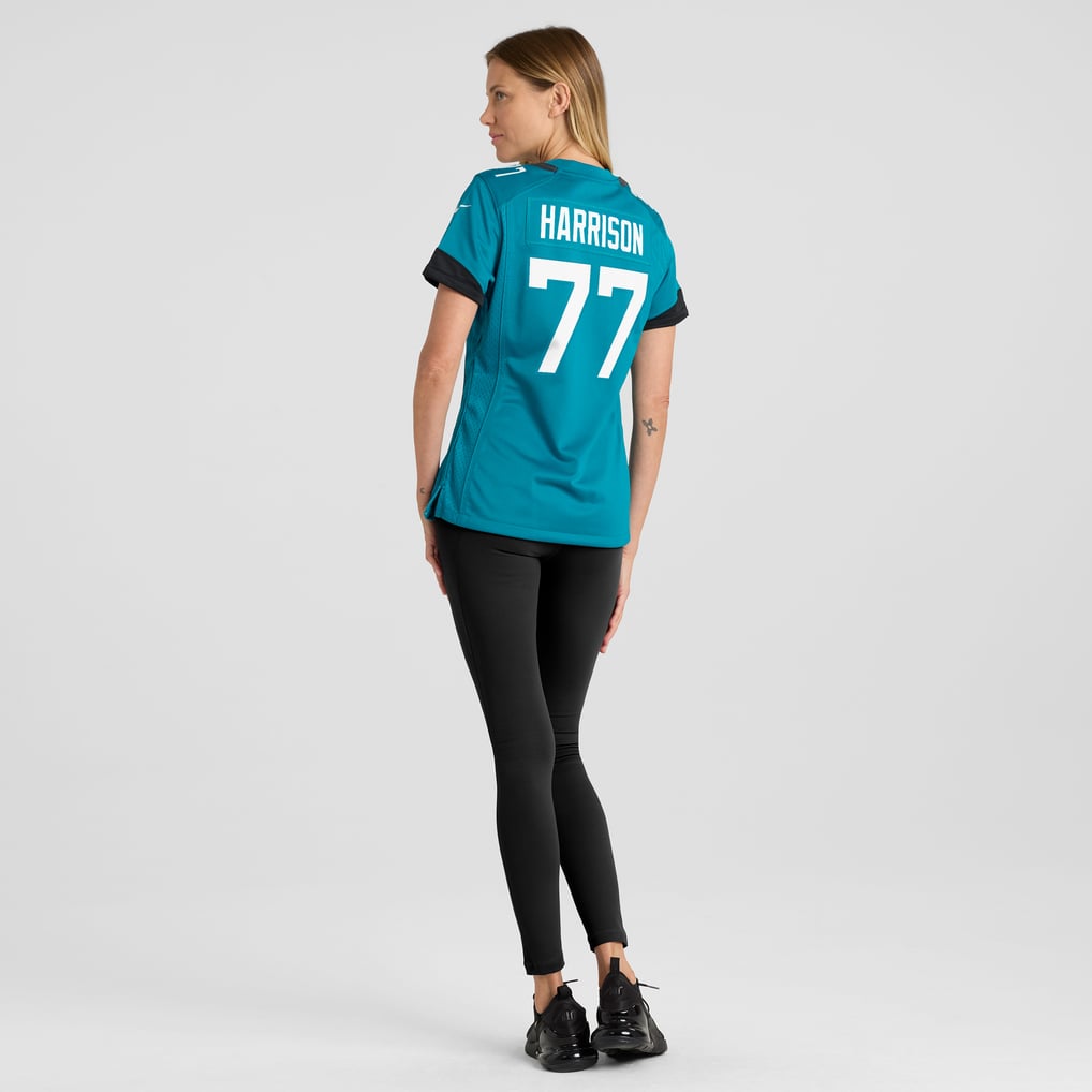 Women's Jacksonville Jaguars Anton Harrison Nike  Teal Team Game Jersey - Image 6