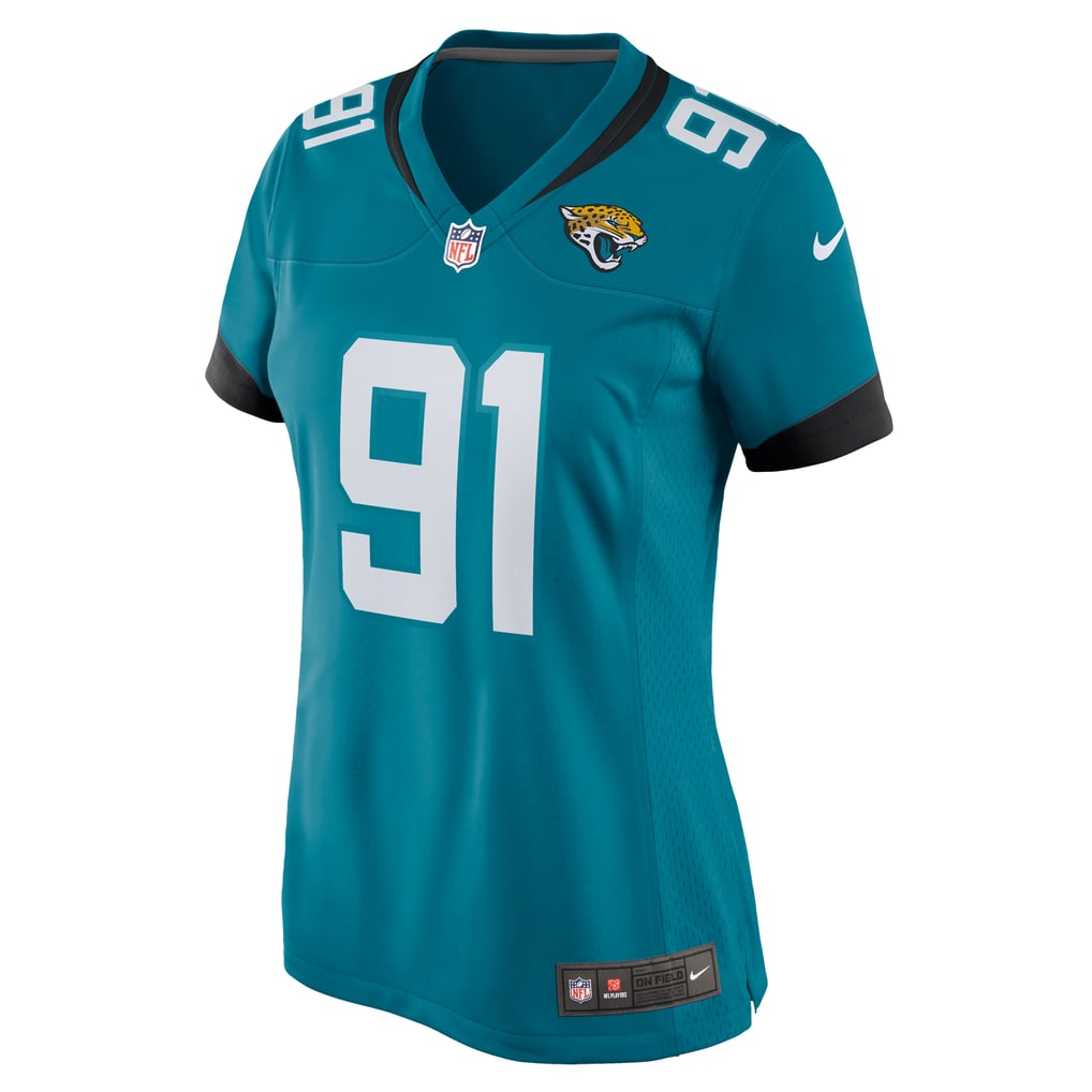Women's Jacksonville Jaguars Arik Armstead Nike  Teal Team Game Jersey - Image 3
