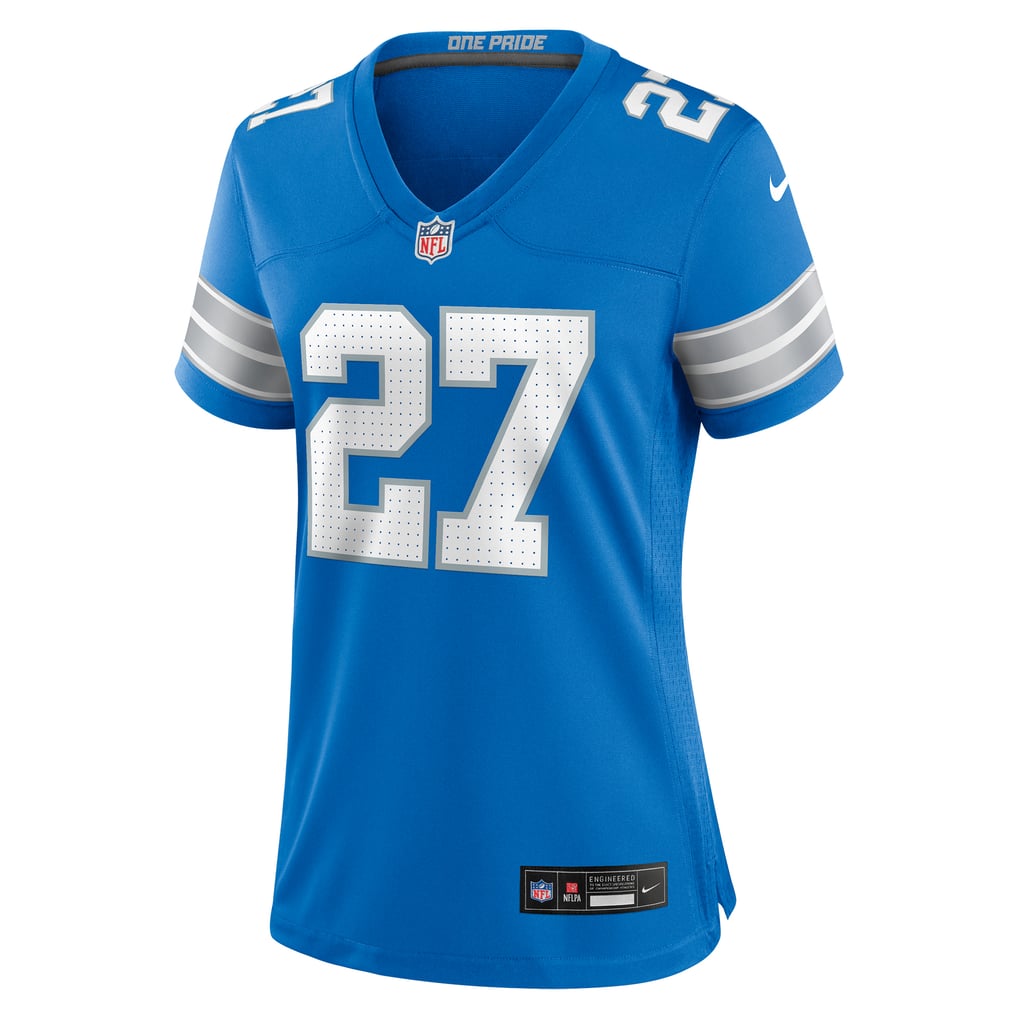 Women's Detroit Lions Arthur Maulet Nike  Blue Team Game Jersey - Image 3