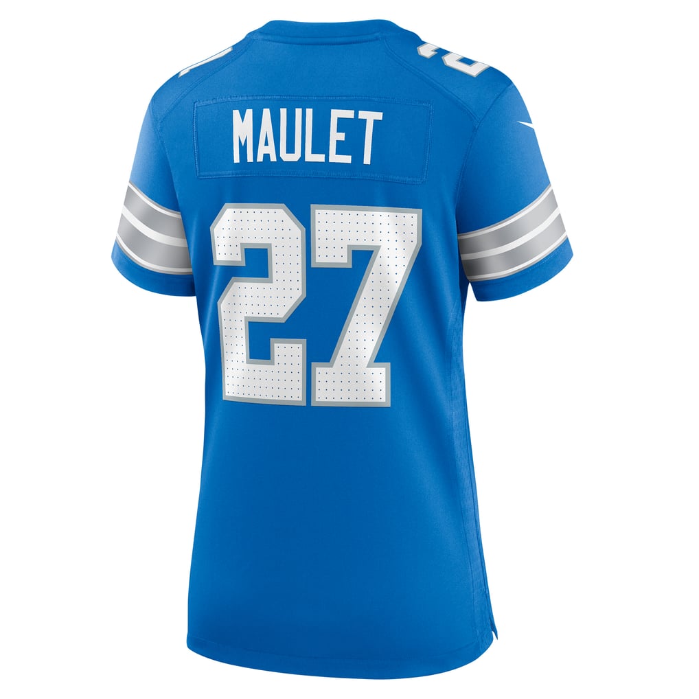 Women's Detroit Lions Arthur Maulet Nike  Blue Team Game Jersey - Image 4