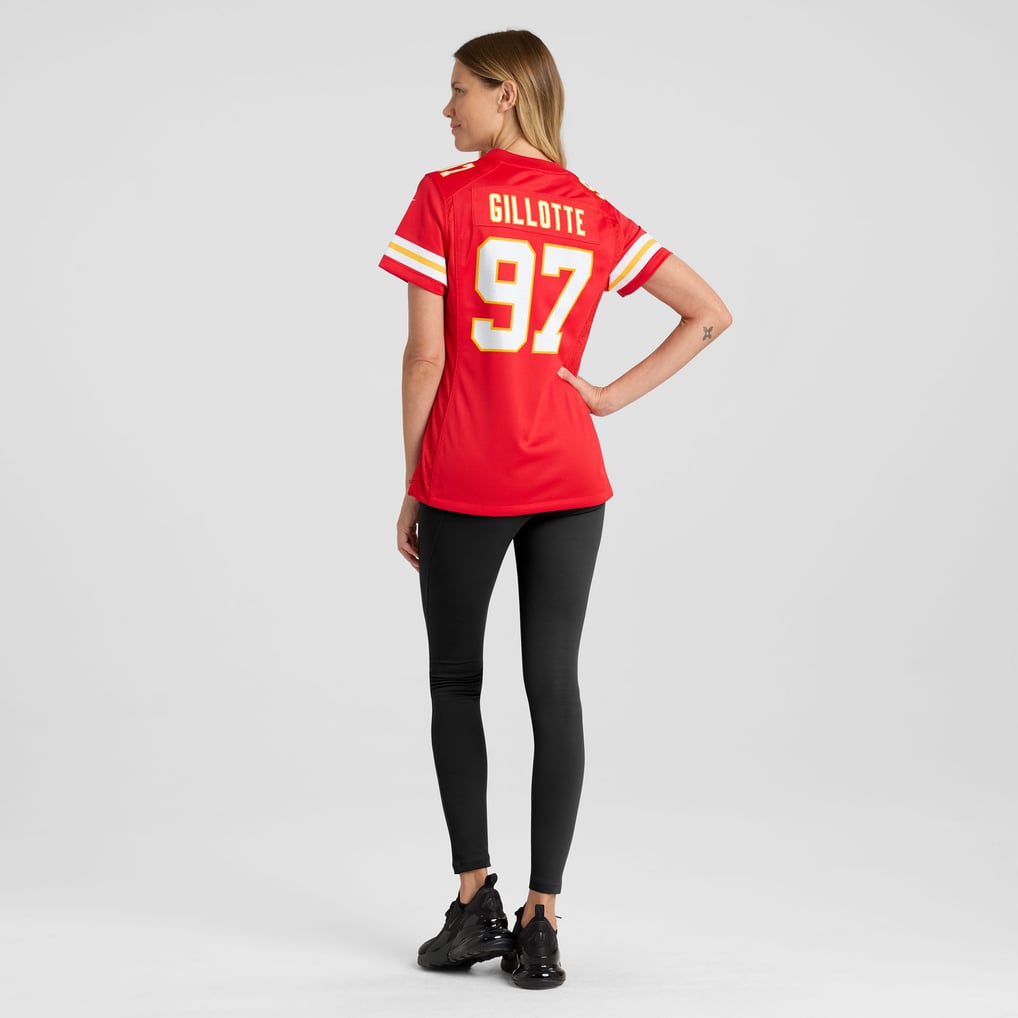 Women's Kansas City Chiefs Ashton Gillotte Nike  Red Team Game Jersey - Image 6