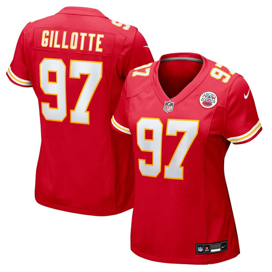 Women's Kansas City Chiefs Ashton Gillotte Nike  Red Team Game Jersey - Image 1