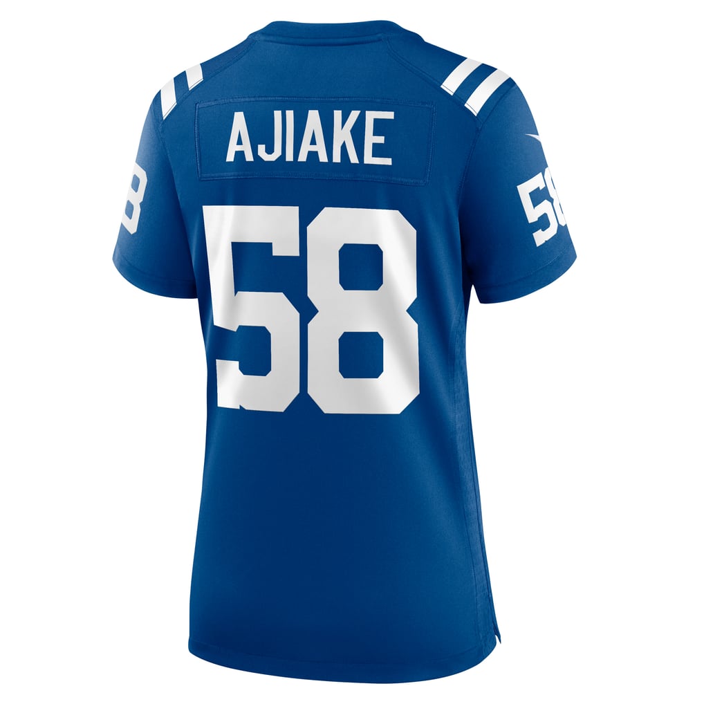 Women's Indianapolis Colts Austin Ajiake Nike  Royal Game Jersey - Image 4