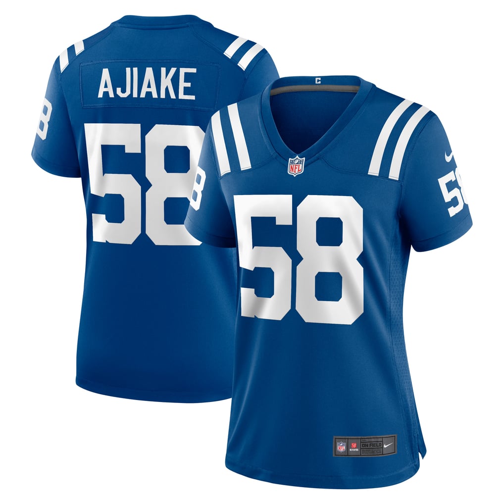 Women's Indianapolis Colts Austin Ajiake Nike  Royal Game Jersey - Image 1