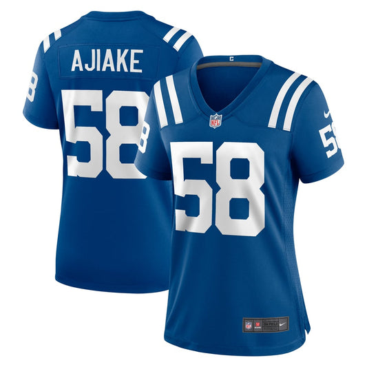 Women's Indianapolis Colts Austin Ajiake Nike  Royal Game Jersey - Image 1