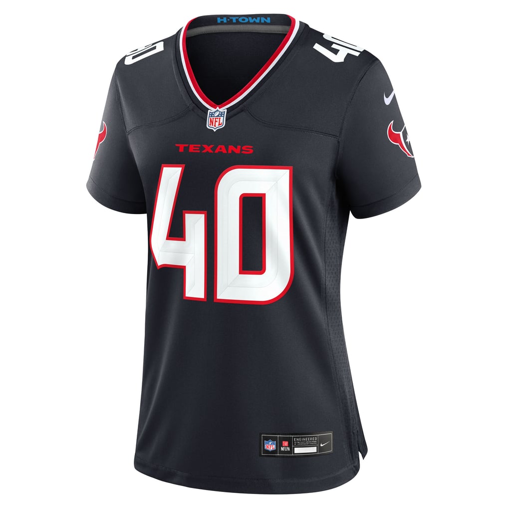 Women's Houston Texans Austin Brinkman Nike  Navy Team Game Jersey - Image 3
