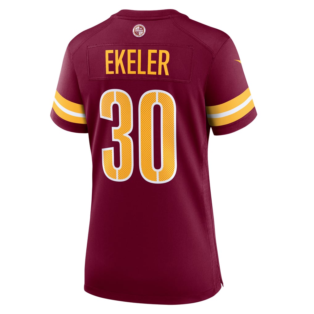 Women's Washington Commanders Austin Ekeler Nike Burgundy Game Player Jersey - Image 4