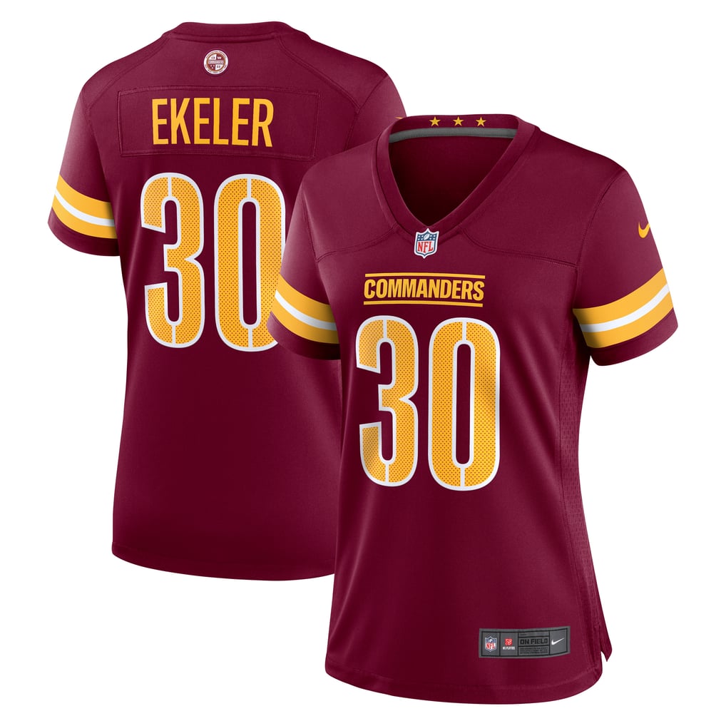 Women's Washington Commanders Austin Ekeler Nike Burgundy Game Player Jersey - Image 1