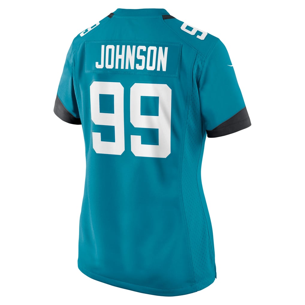 Women's Jacksonville Jaguars Austin Johnson Nike  Teal Team Game Jersey - Image 4