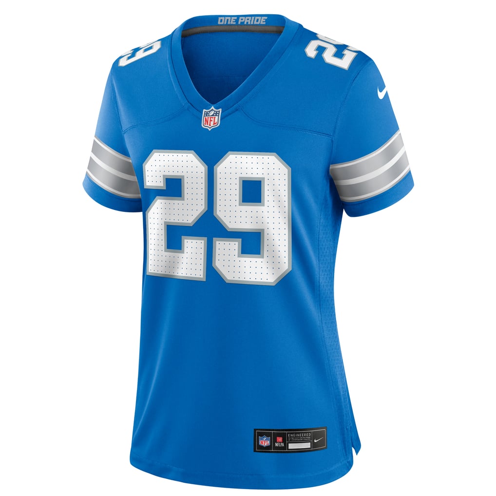 Women's Detroit Lions Avonte Maddox Nike  Blue Team Game Jersey - Image 3