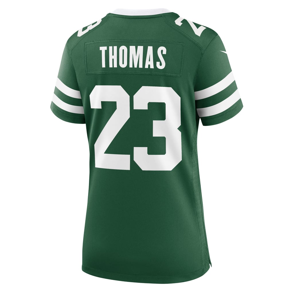 Women's New York Jets Azareye'h Thomas Nike Legacy Green Team Game Jersey - Image 4