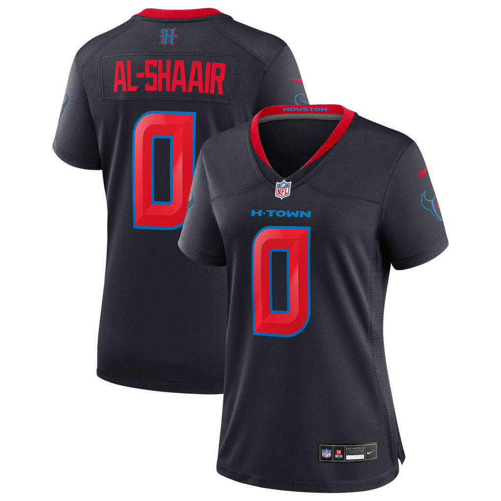 Women's Houston Texans Azeez Al-Shaair Nike Navy Alternate Game Jersey - Image 2