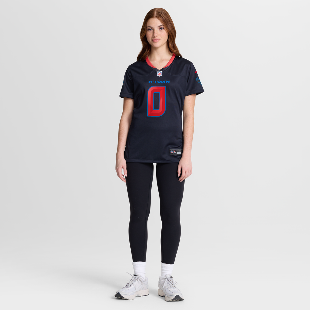 Women's Houston Texans Azeez Al-Shaair Nike Navy Alternate Game Jersey - Image 3