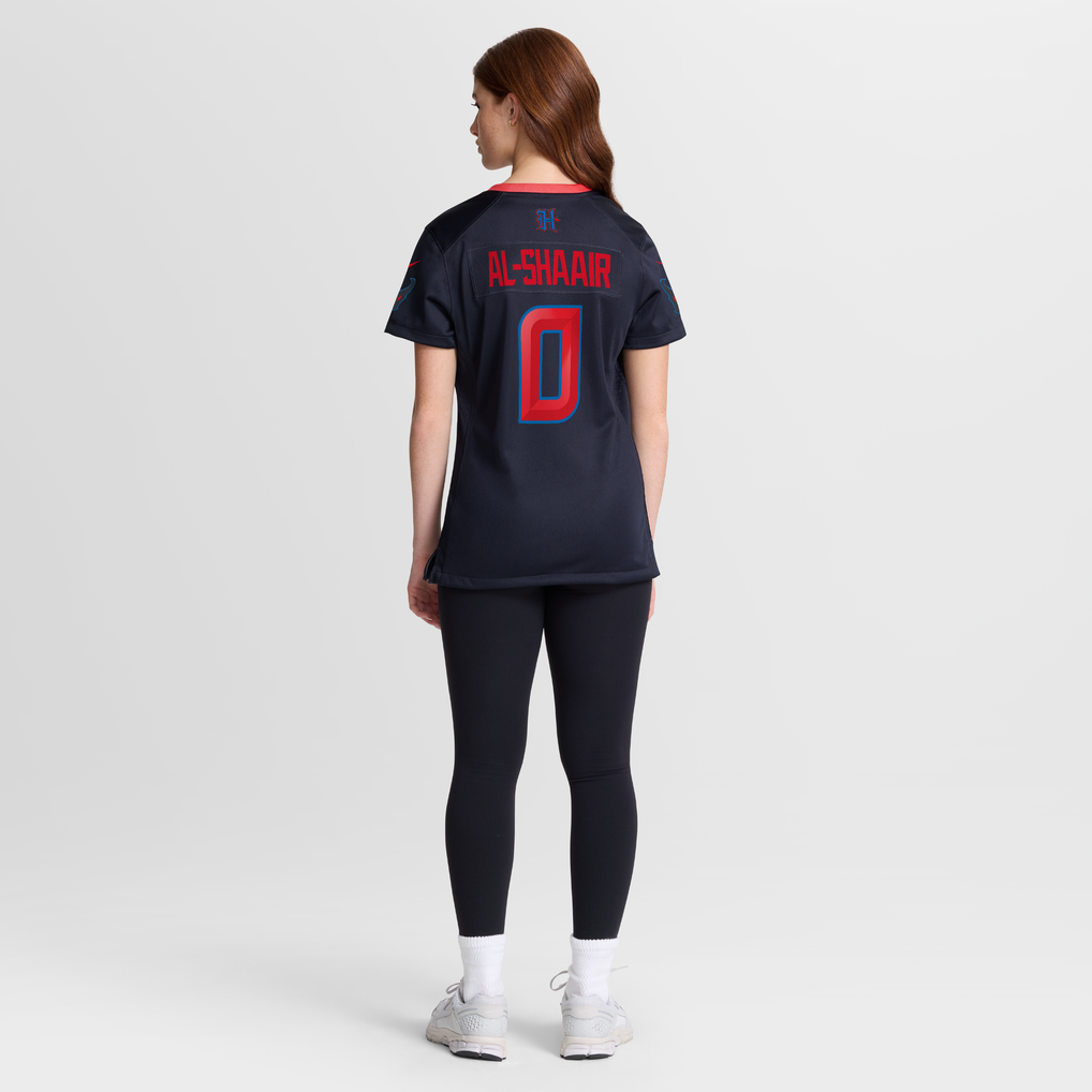 Women's Houston Texans Azeez Al-Shaair Nike Navy Alternate Game Jersey - Image 4