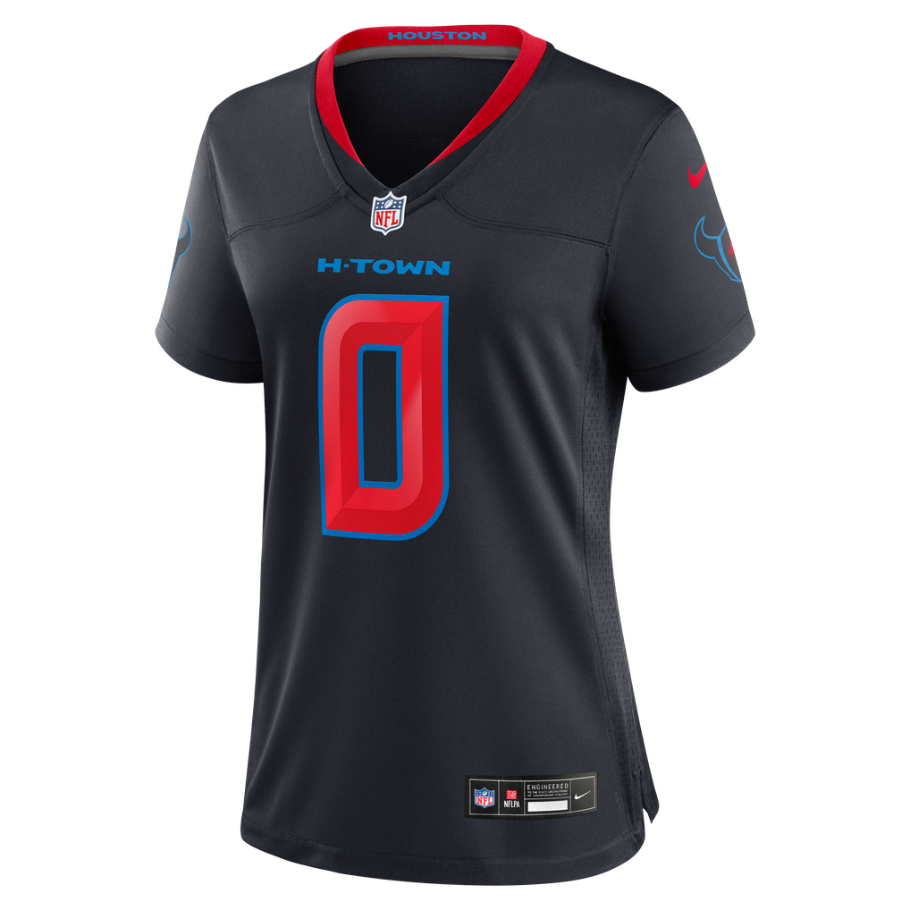 Women's Houston Texans Azeez Al-Shaair Nike Navy Alternate Game Jersey - Image 7