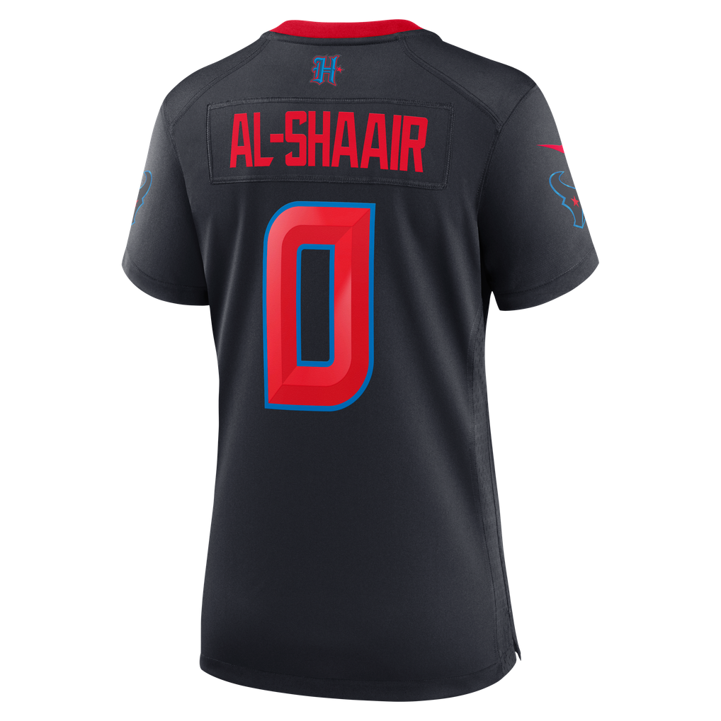 Women's Houston Texans Azeez Al-Shaair Nike Navy Alternate Game Jersey - Image 8